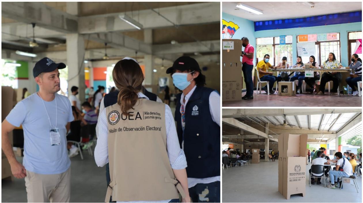 Misión de Veeduría Electoral de la OEA realiza acompañamiento.