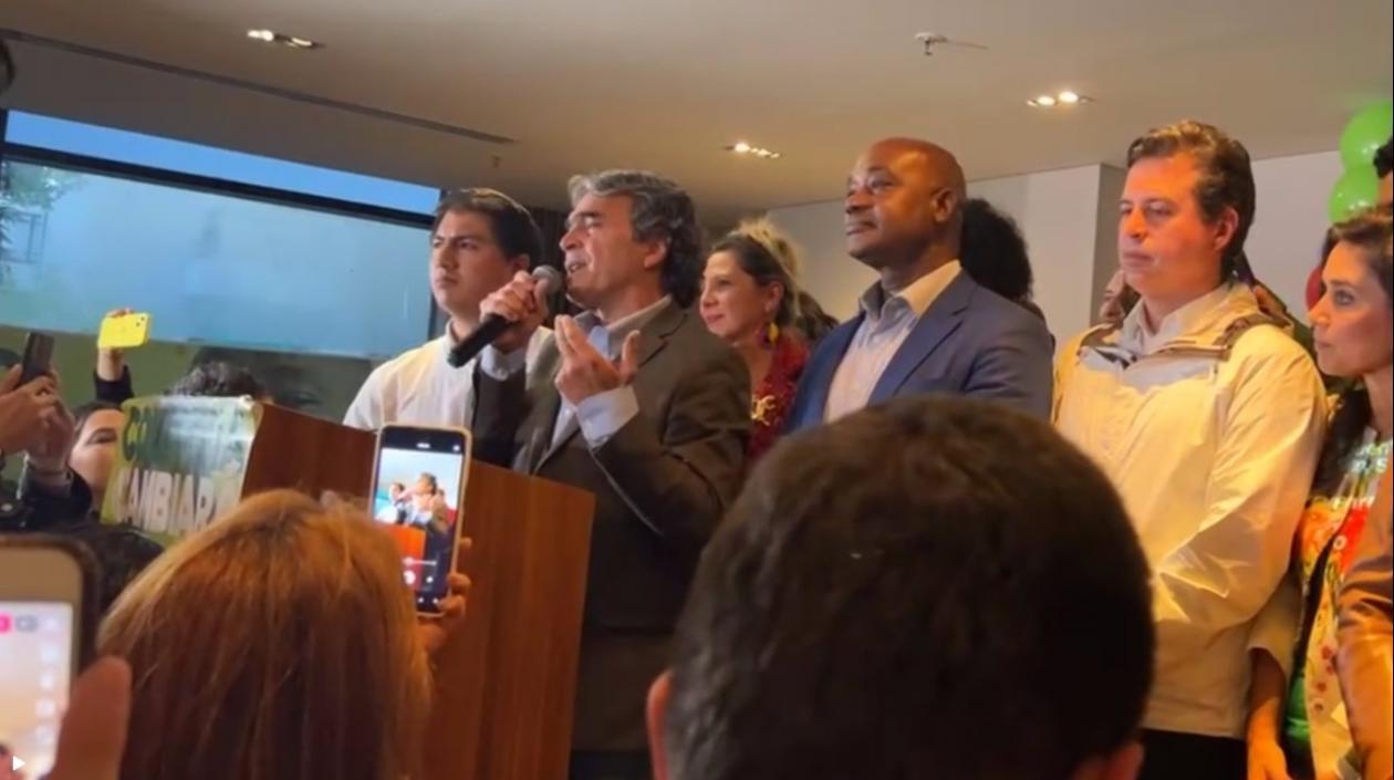 Sergio Fajardo, durante su intervención.