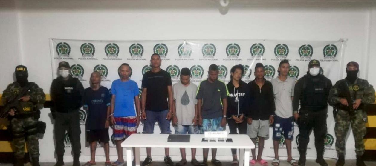 Presuntos integrantes de 'Los Costeños'. 