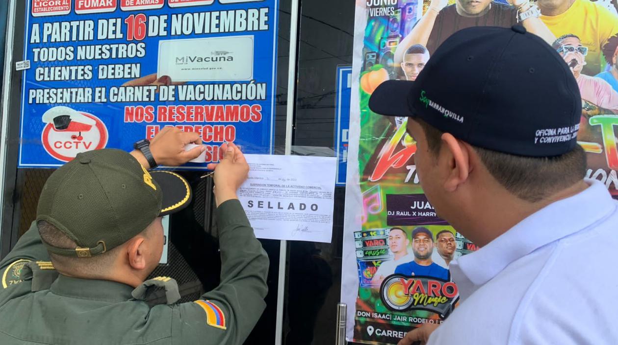 Cierre temporal del billar. 