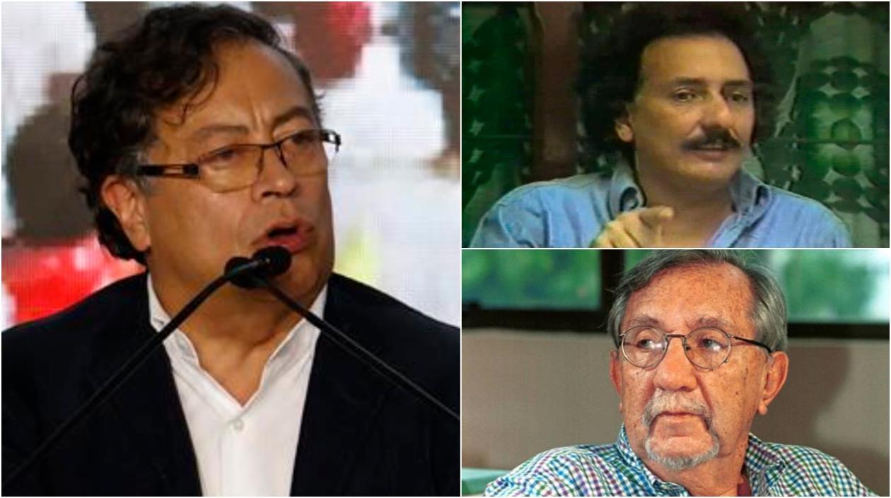 Gustavo Petro y los fallecidos Jaime Bateman y Fernando González Pacheco.