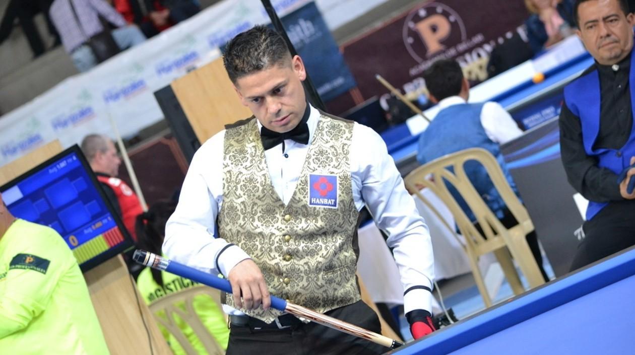 Pedro González, billarista del Atlántico. 