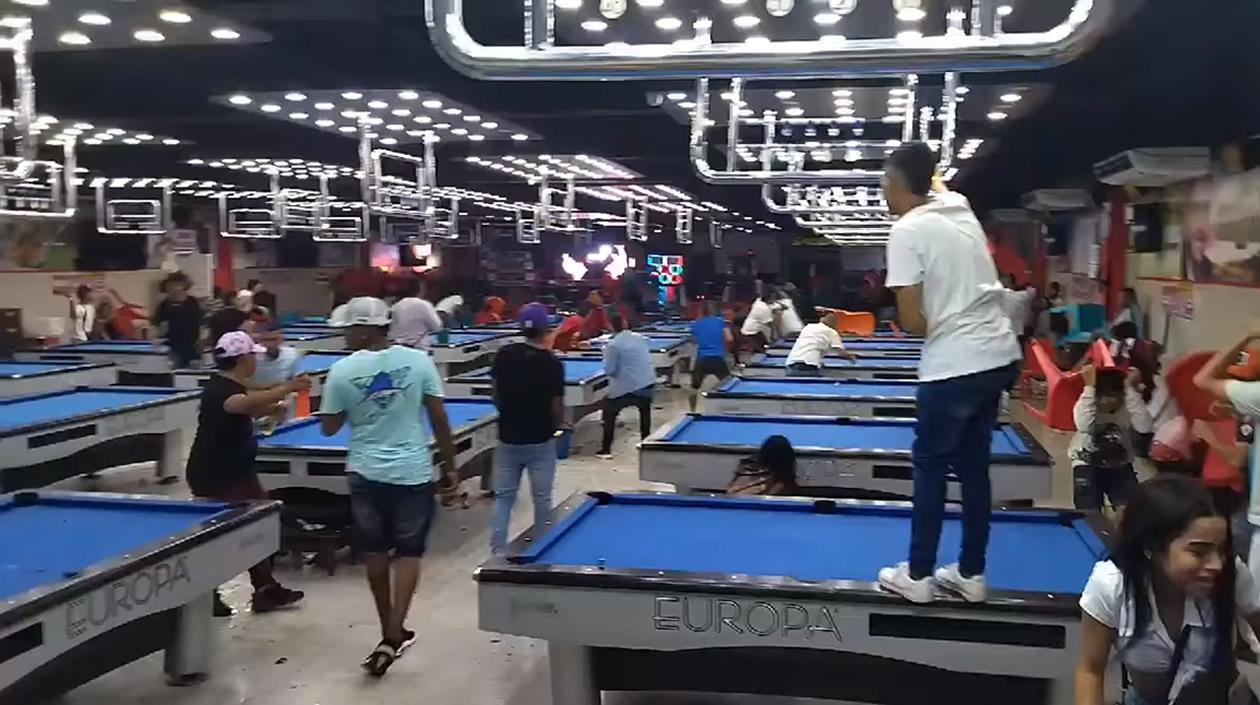 Peleas en un billar en el barrio El Por Fin. 