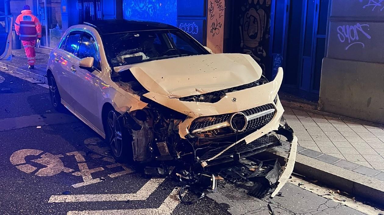 Gonzalo Plata se accidentó a bordo de este automóvil. 