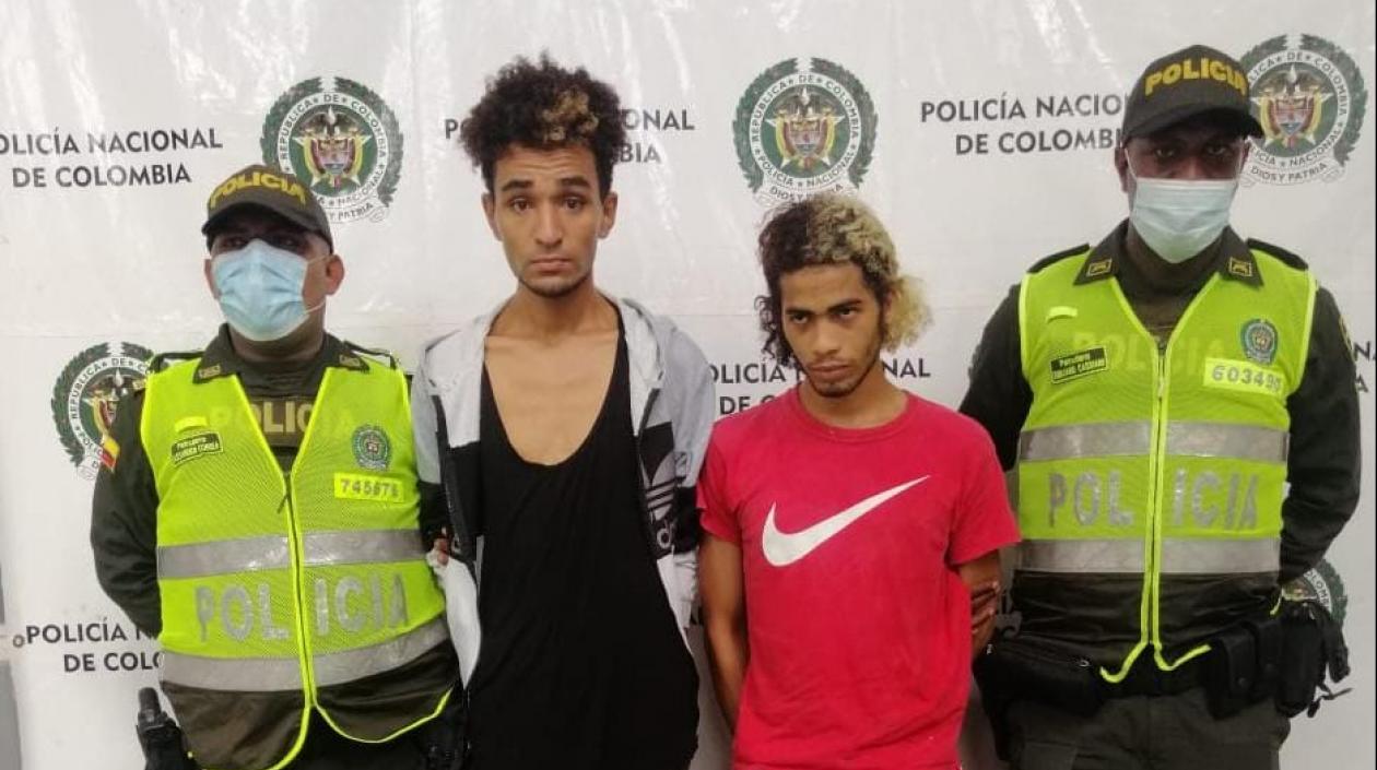 Jesús Cerezo Griego y Aikel José Gómez Blanco, los capturados.