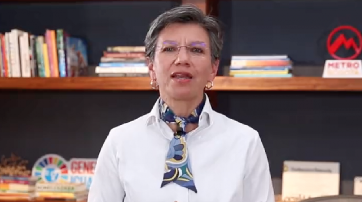 La Alcaldesa de Bogotá, Claudia López.