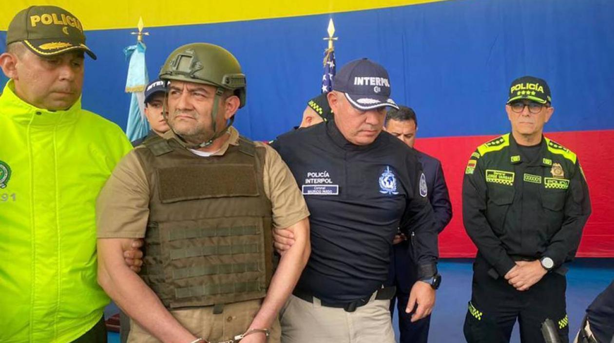 'Otoniel' el día de la extradición.