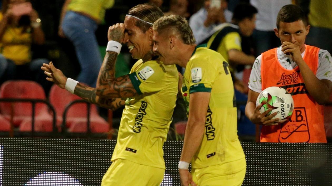 Dayro Moreno, delantero de Bucaramanga. 