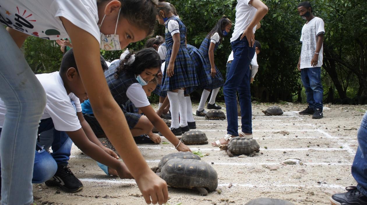 Niños que participaron de la actividad. 