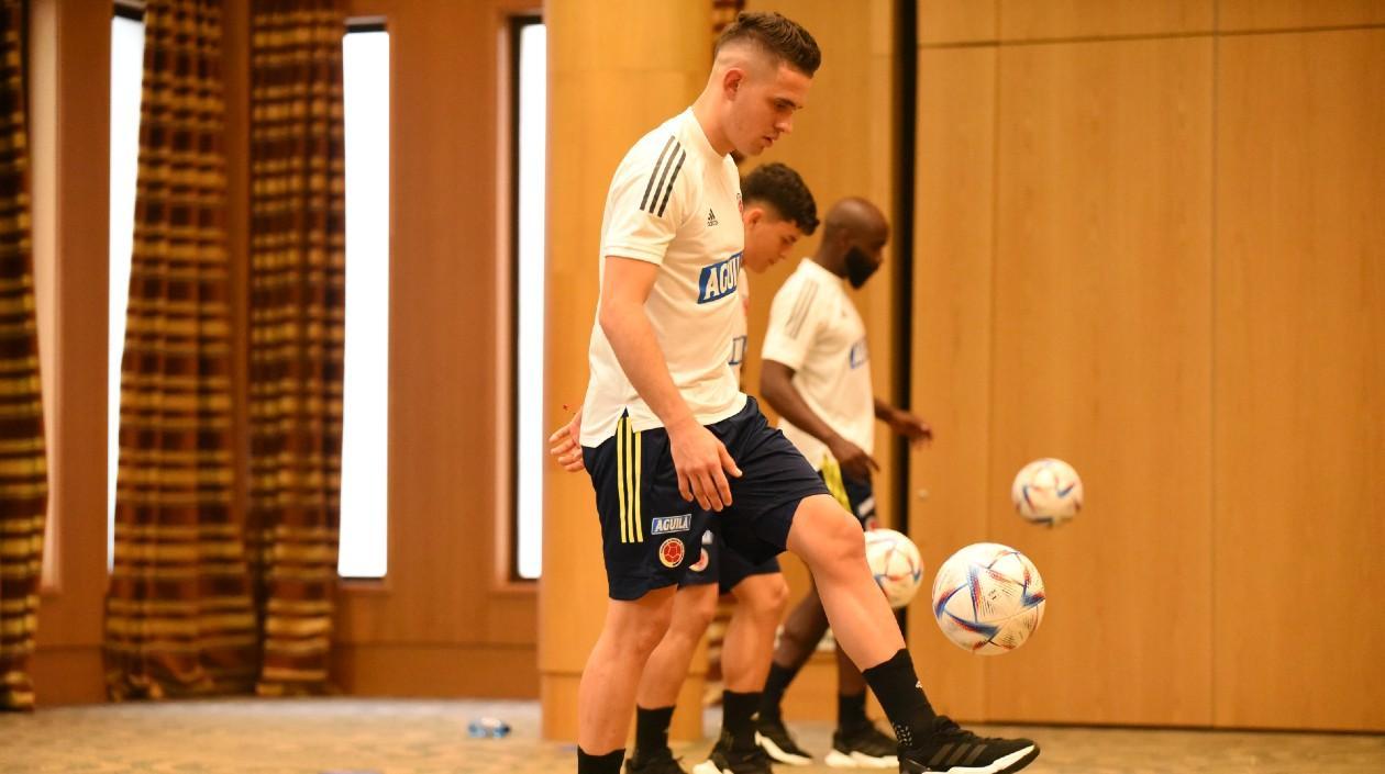 Rafael Santos Borré, delantero barranquillero. 