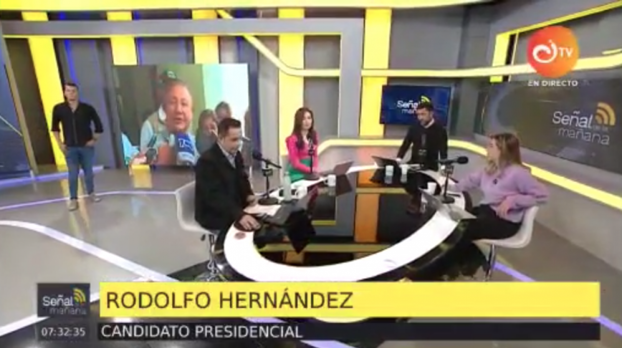 Momento de la entrevista.