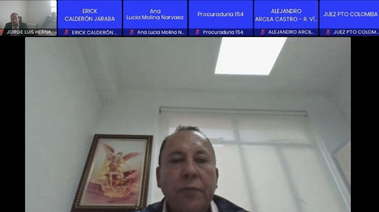 El Fiscal del caso y el imputado Jorge Hernández Cassis.