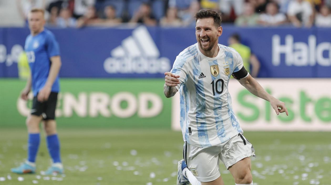 Lionel Messi, delantero argentino. 