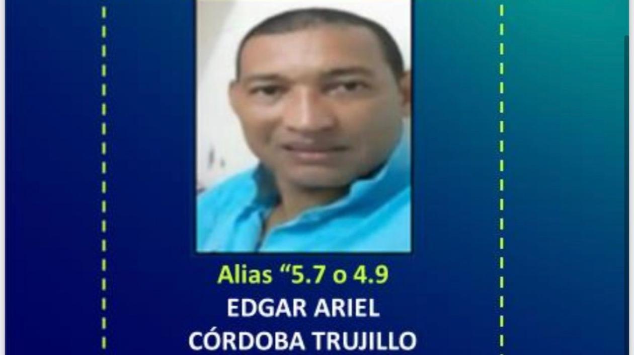 Edgar Ariel Córdoba Trujillo, alias “5.7 o 4.9”