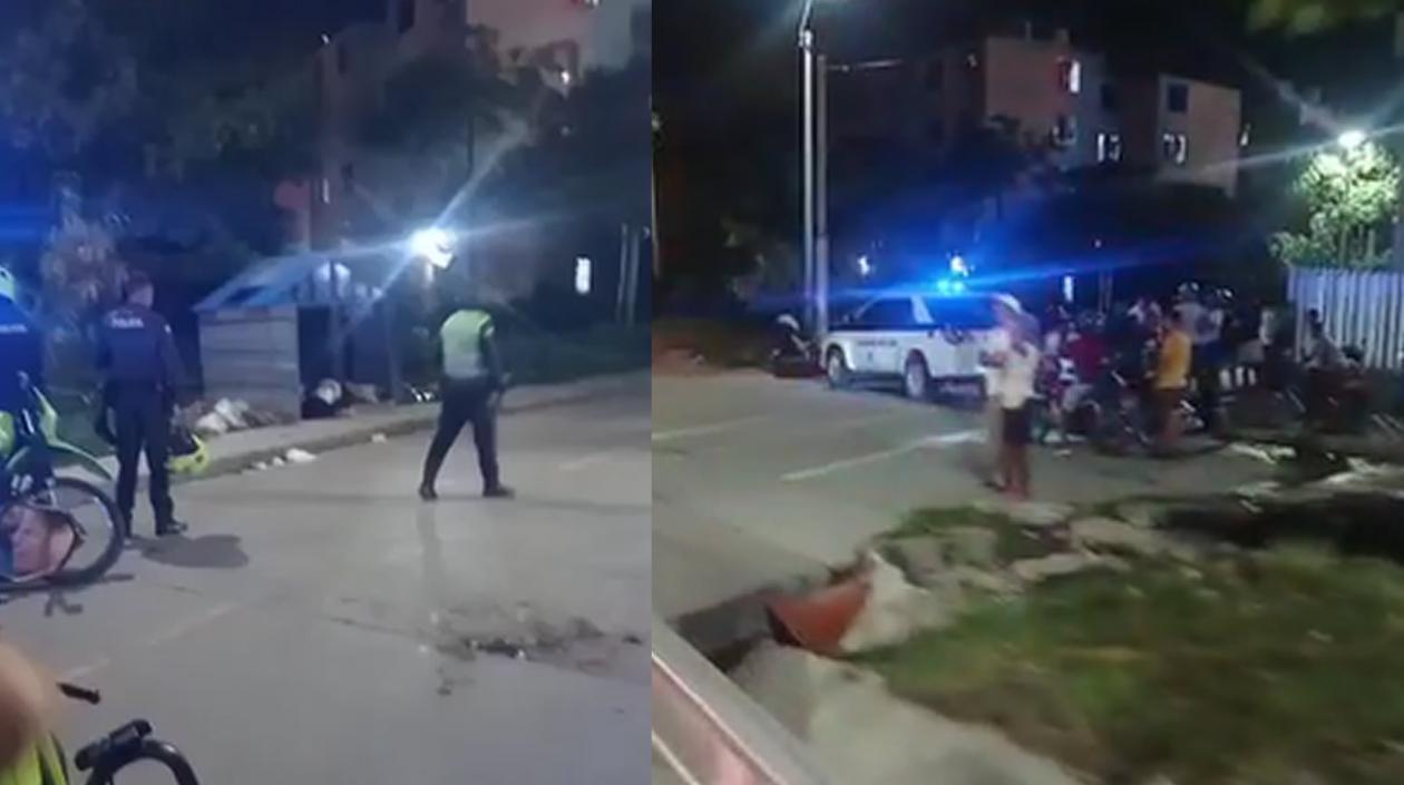 Lugar del macabro hallazgo.