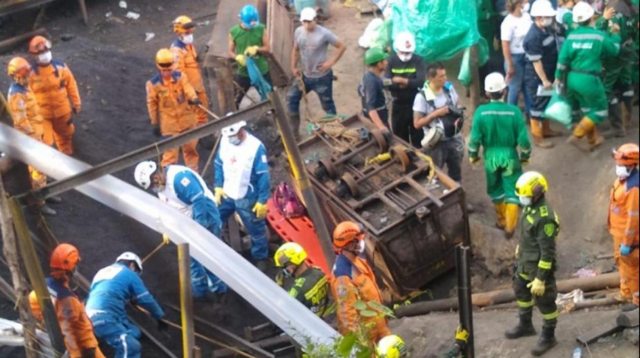 Alrededores de la mina de la tragedia.
