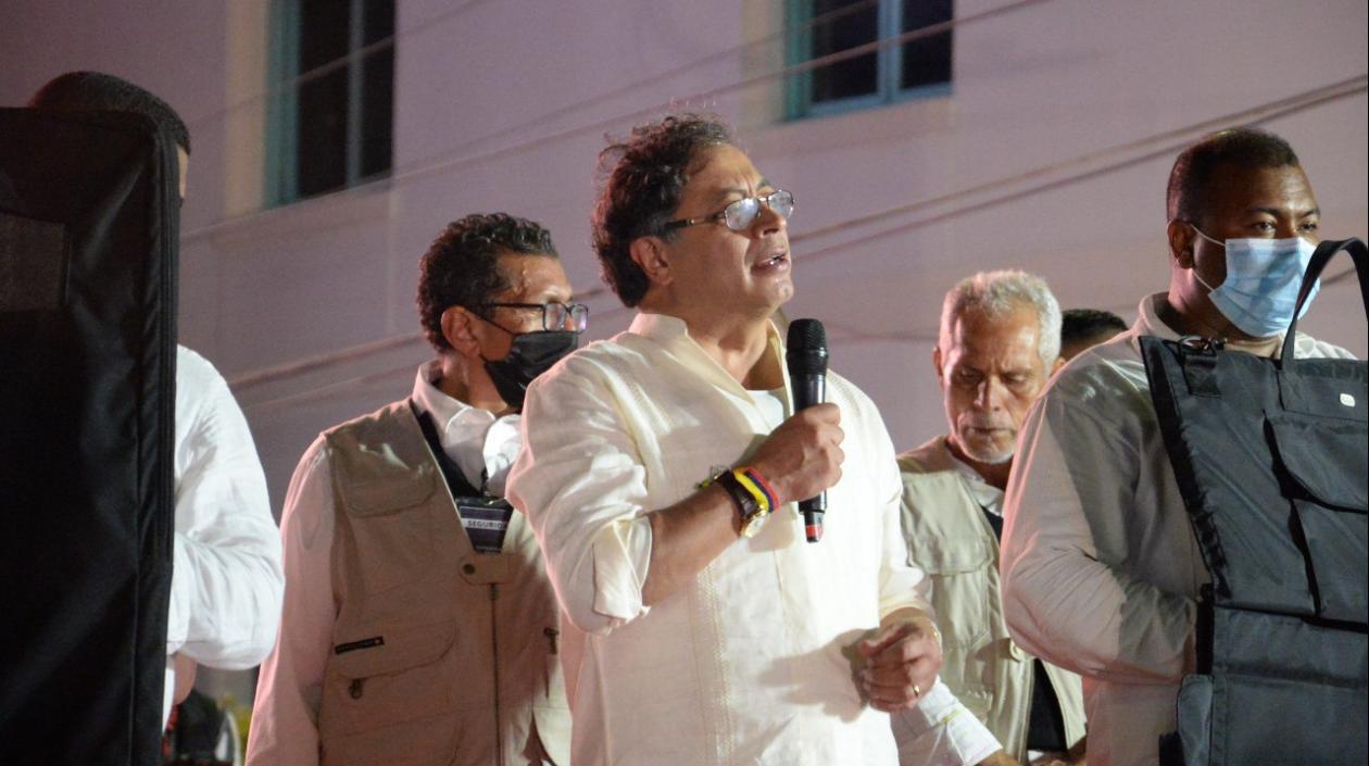 El candidato presidencial Gustavo Petro.