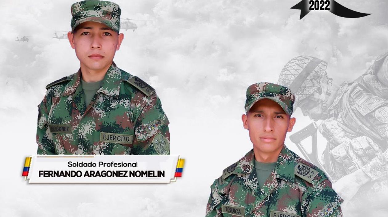 Los soldados asesinados.