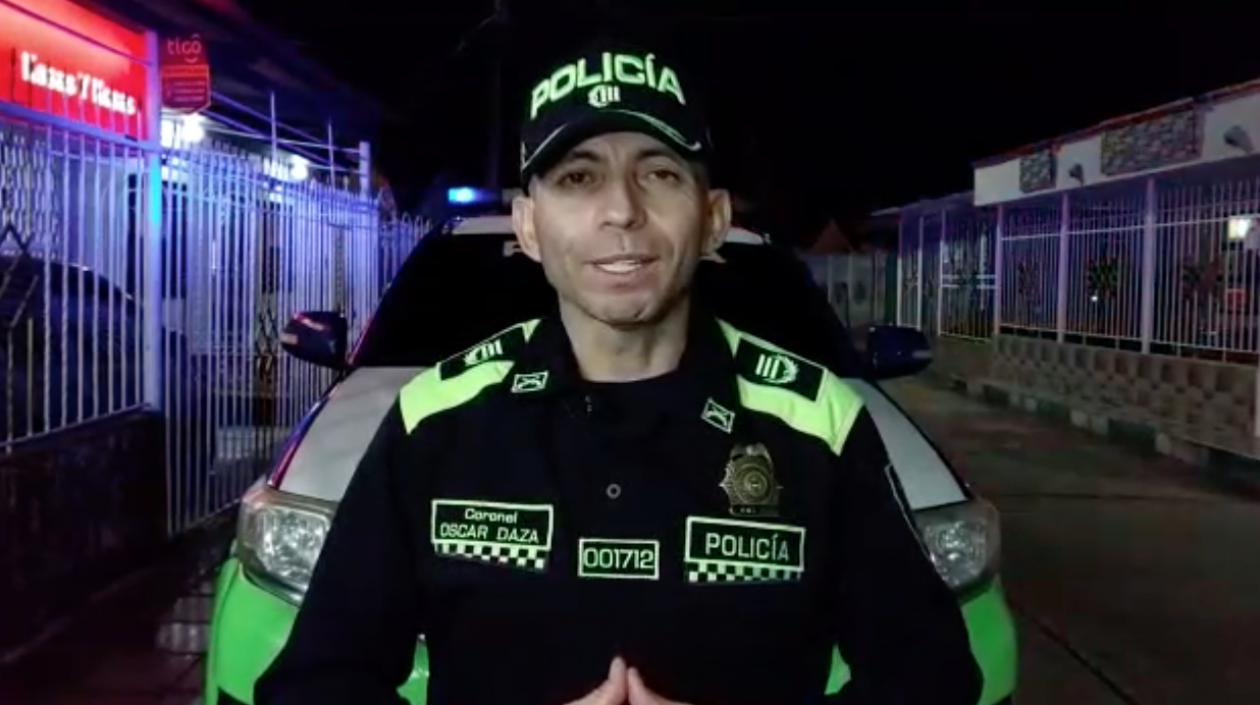 Coronel Oscar Daza, comandante Operativo de la Mebar.