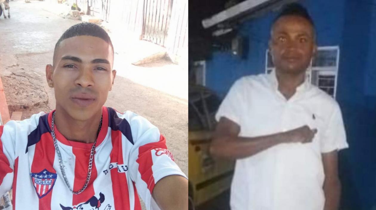 Luis Ricardo Guerrero Cantillo y John Leider Pacheco Rodríguez, asesinados en Villate. 