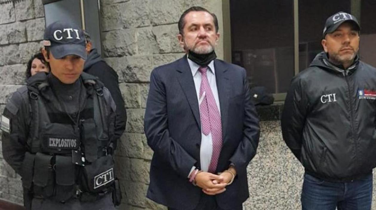 Senador Mario Castaño, tras la captura por el CTI.