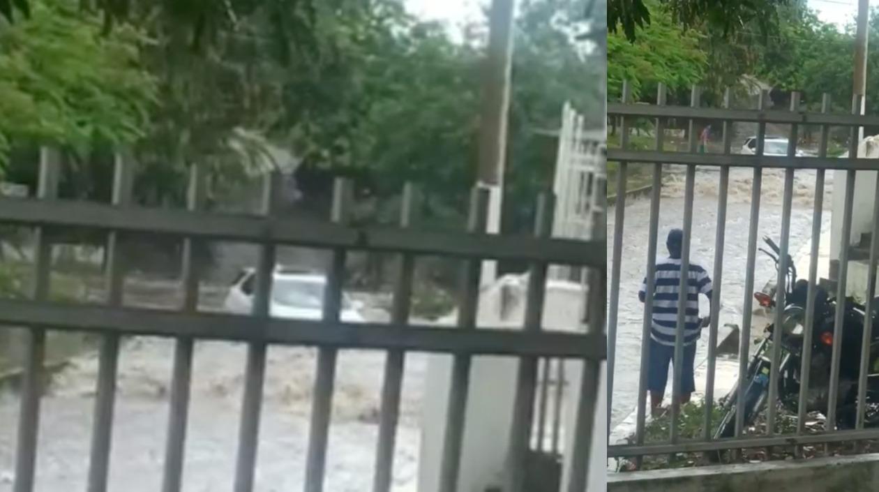 Vehículo arrastrado en la Ciudadela Metropolitana. 