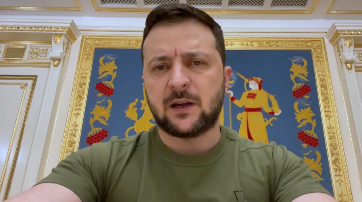 El presidente de Ucrania, Volodímir Zelenski.