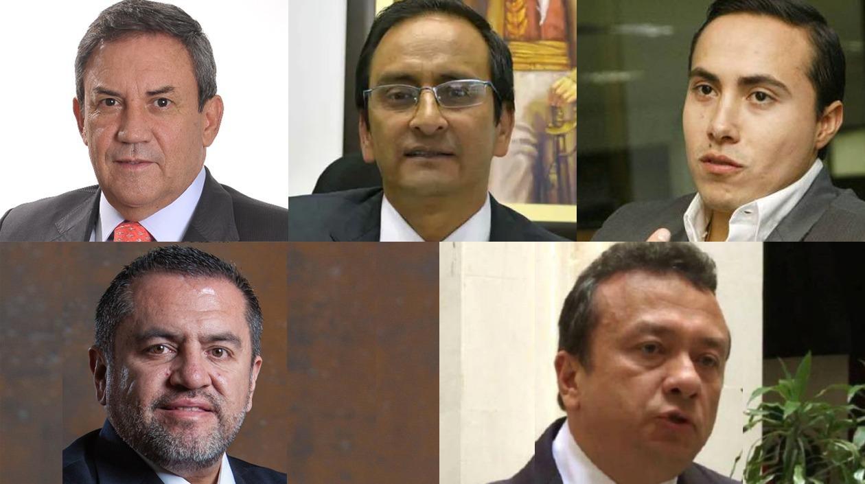 Los cinco congresistas en líos judiciales.