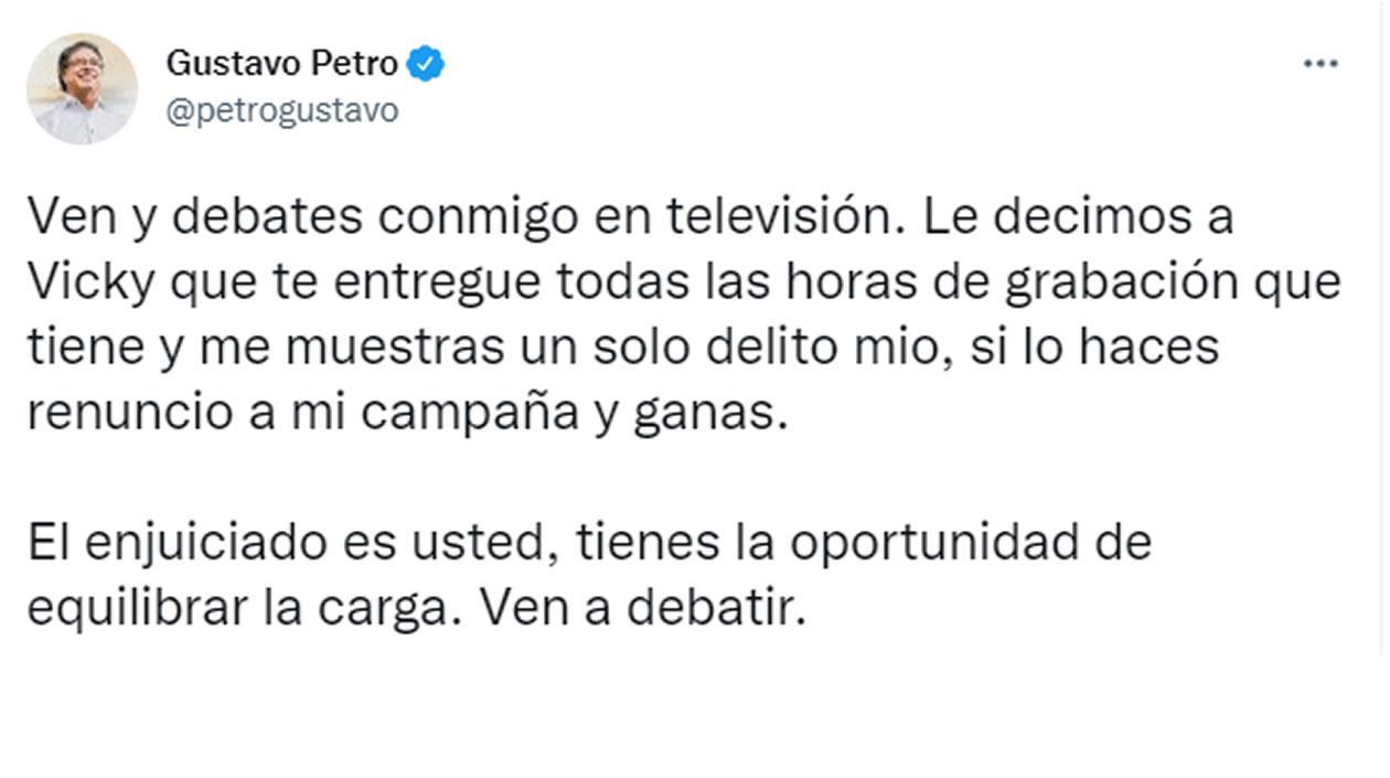 Petro reta a Hernández