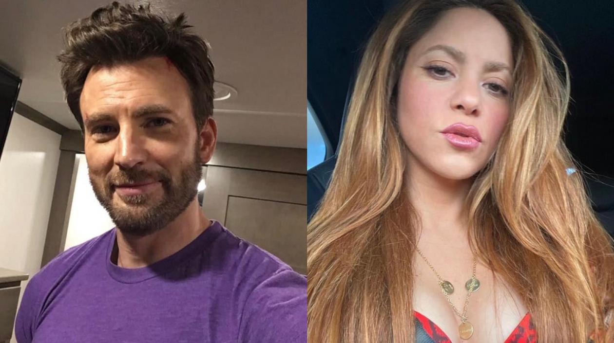 Chris Evans y Shakira.