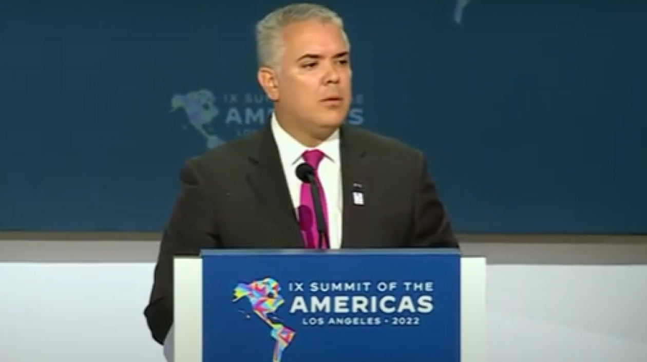 Presidente Iván Duque en la Segunda Plenaria de Líderes de la IX Cumbre de las Américas.