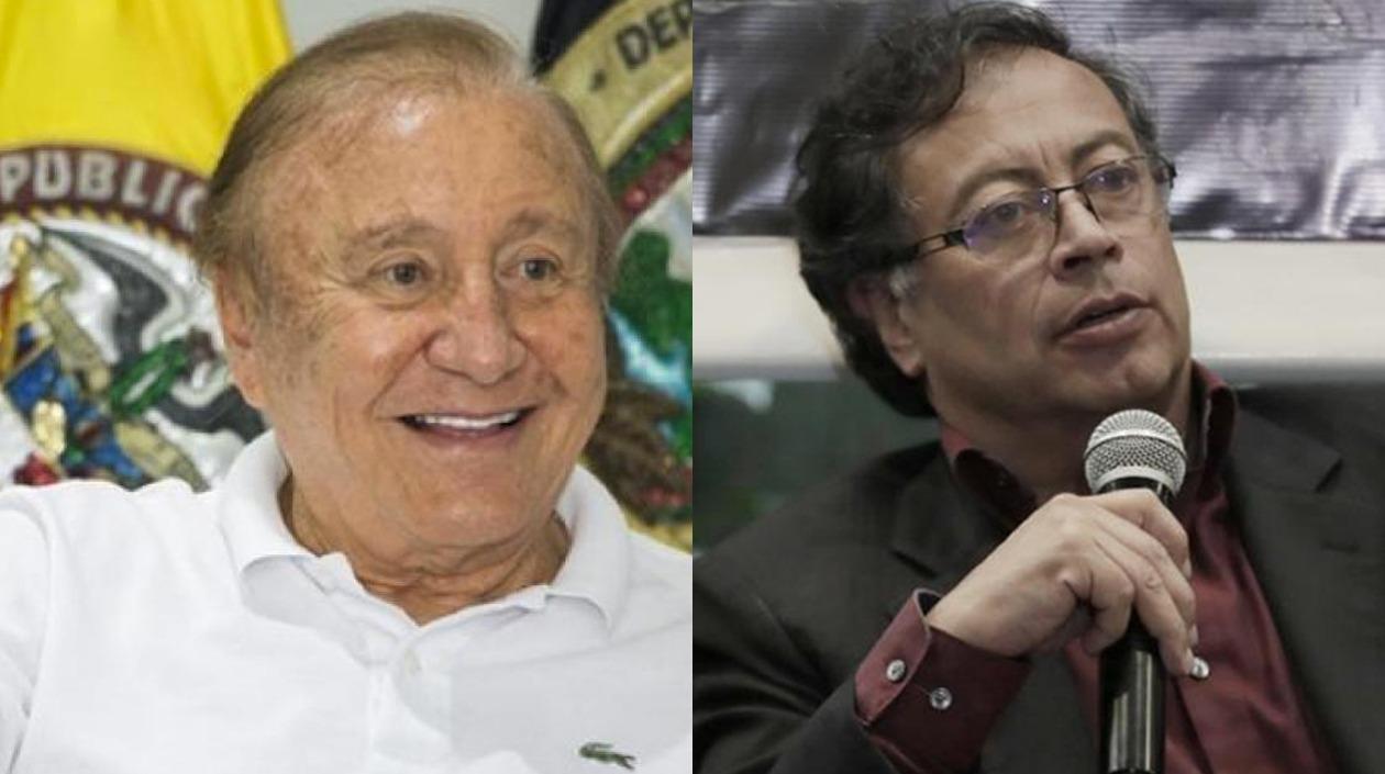 Los candidatos Rodolfo Hernández y Gustavo Petro.