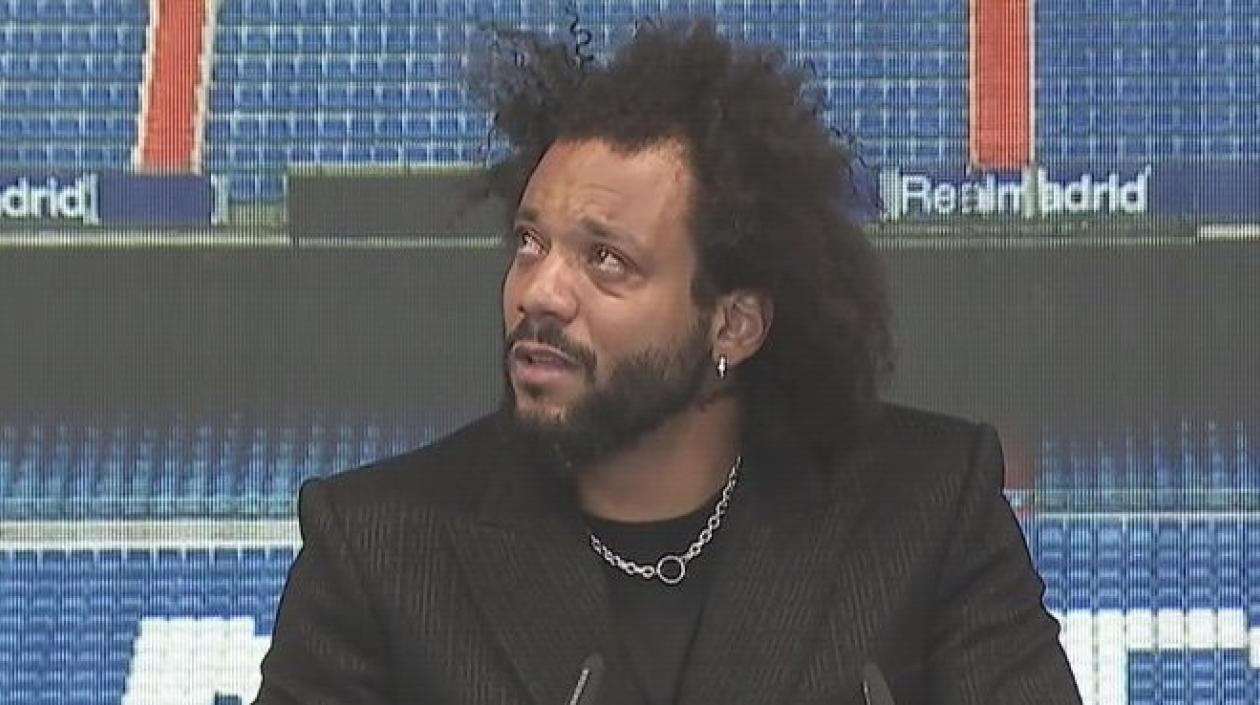 Marcelo durante su despedida.