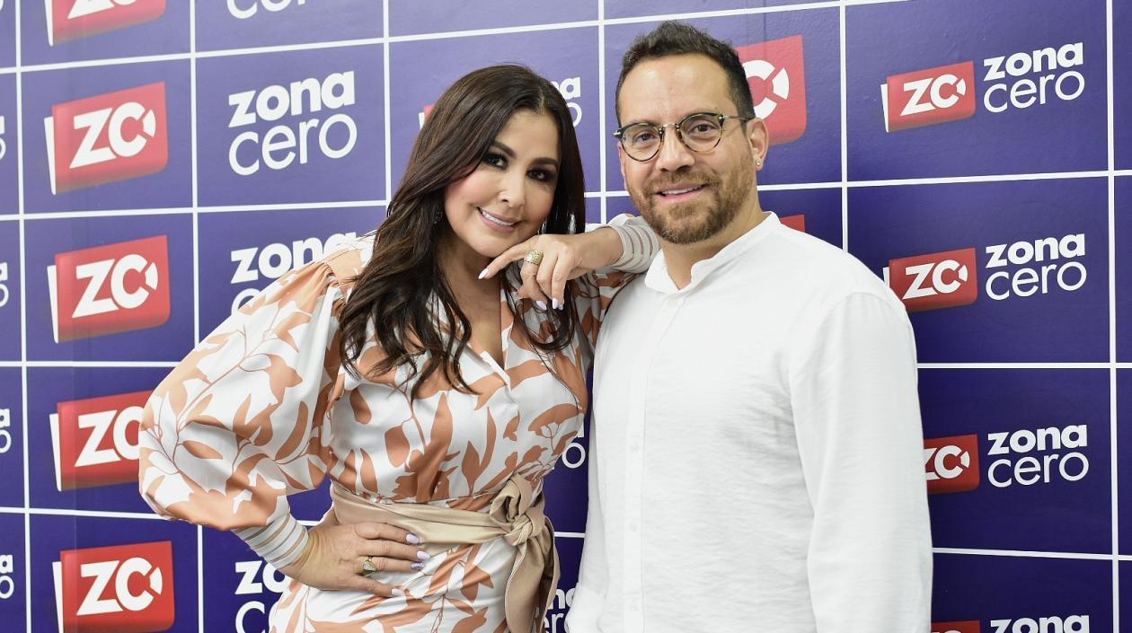 Arelys Henao y Juan Fernando Velasco, de visita en Zona Cero.