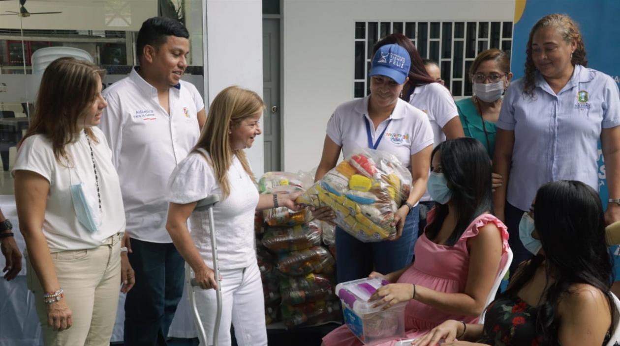 Elsa Noguera, en el municipio de Soledad.