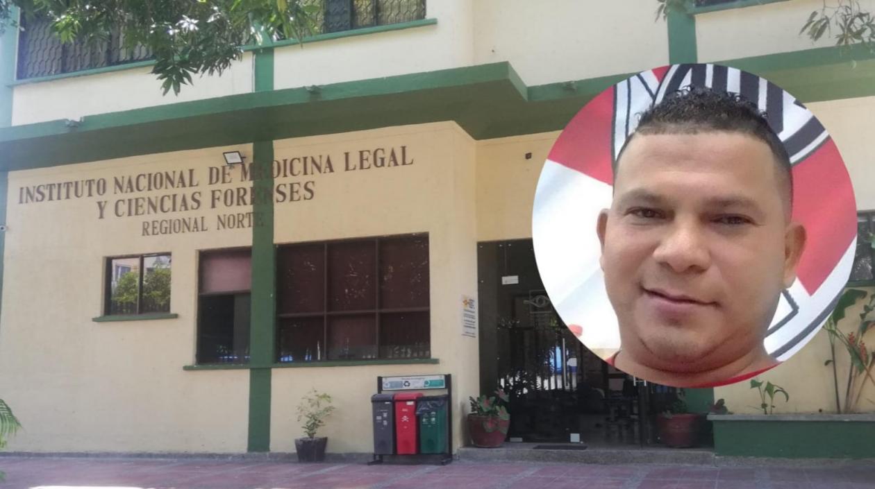 Jorge Luis Díaz Martelo y sede de Medicina Legal.