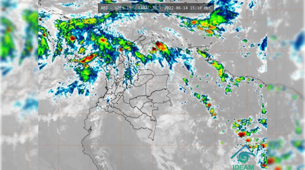 Pronóstico del Ideam para las próximas horas en Colombia.