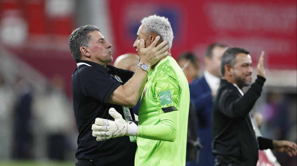 Luis Suárez y Keylor Navas. 