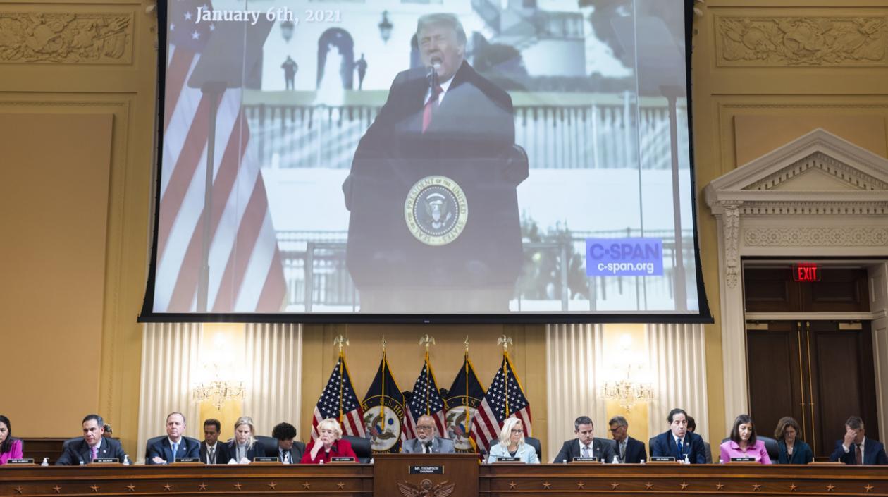 Donald Trump en un video que publicó el comité.