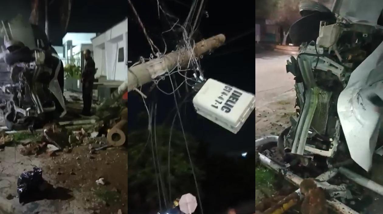 Imágenes del accidente.