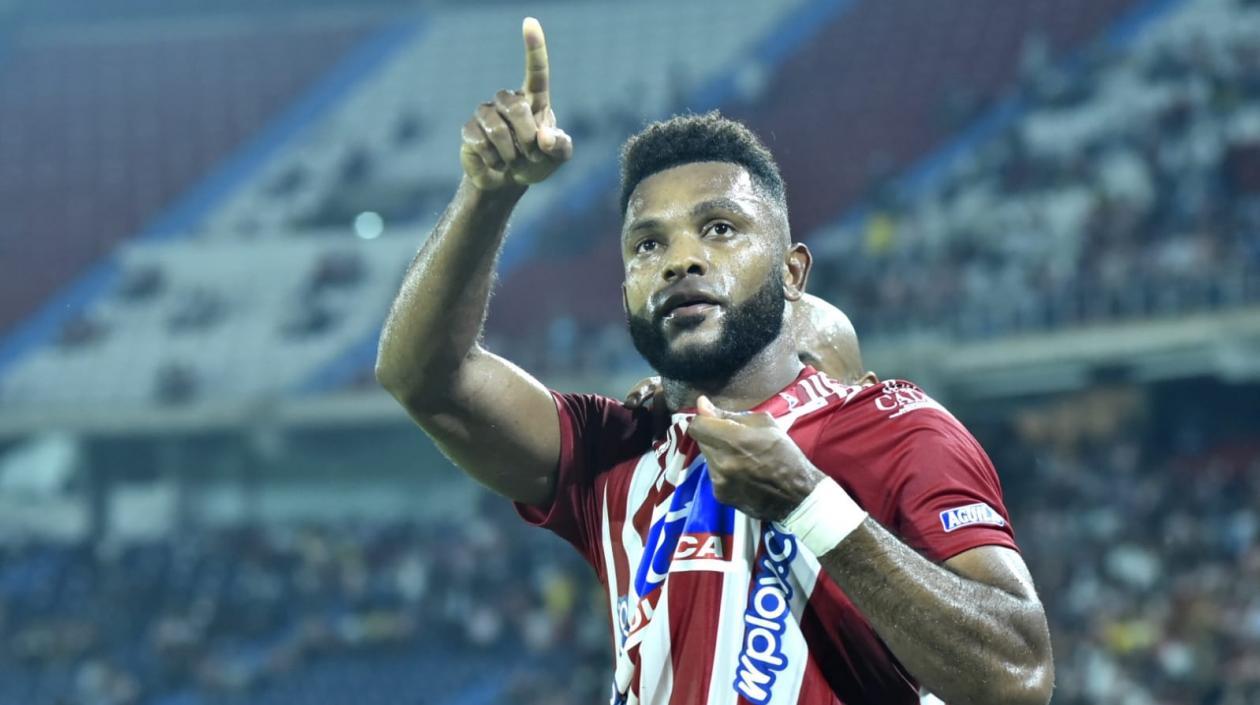 Miguel Ángel Borja, delantero de Junior. 