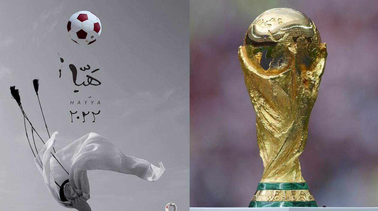 Poster Oficial del Mundial Catar 2022. 