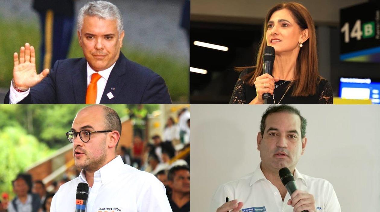 El Presidente Iván Duque, la Ministra Ángela María Orozco, el presidente de la ANI Manuel Gutiérrez y el Director de Cormagdalena Pedro Pablo Jurado.