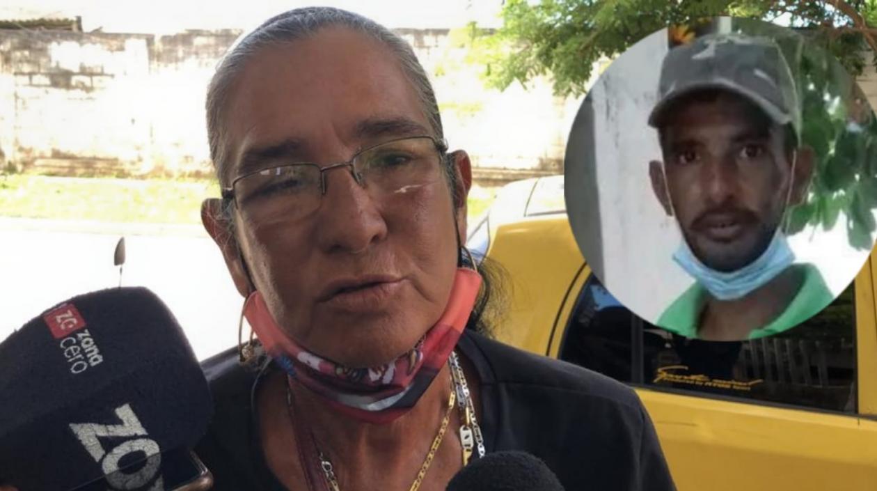 Cándida Matus de Navarro y su hijo Alberto Antonio Navarro Matus.