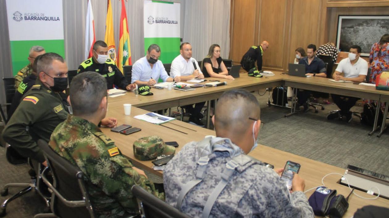 Consejo de Seguridad Electoral en Barranquilla.