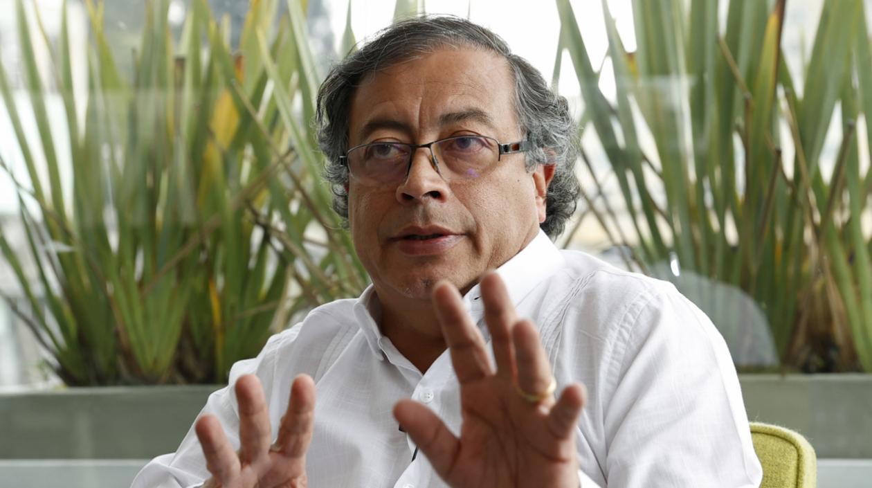 El candidato presidencial Gustavo Petro.