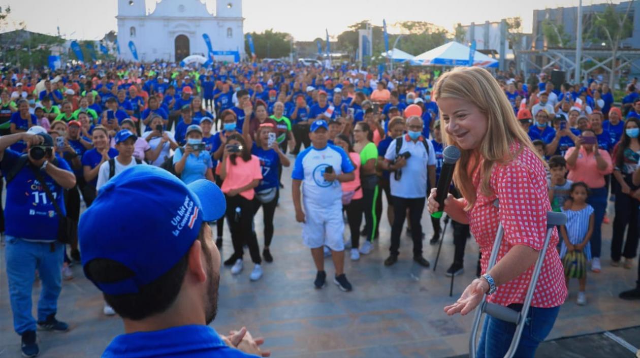 La gobernadora del Atlántico, Elsa Noguera.