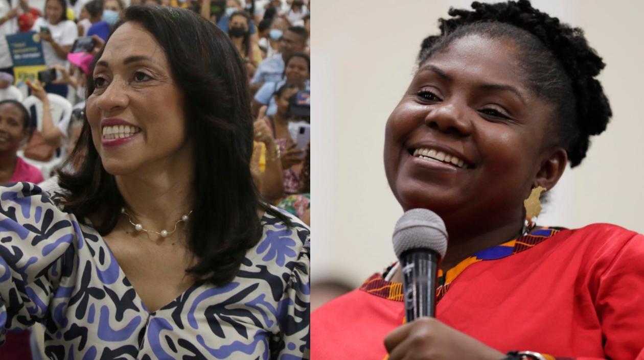 Marelen Castillo y Francia Márquez.