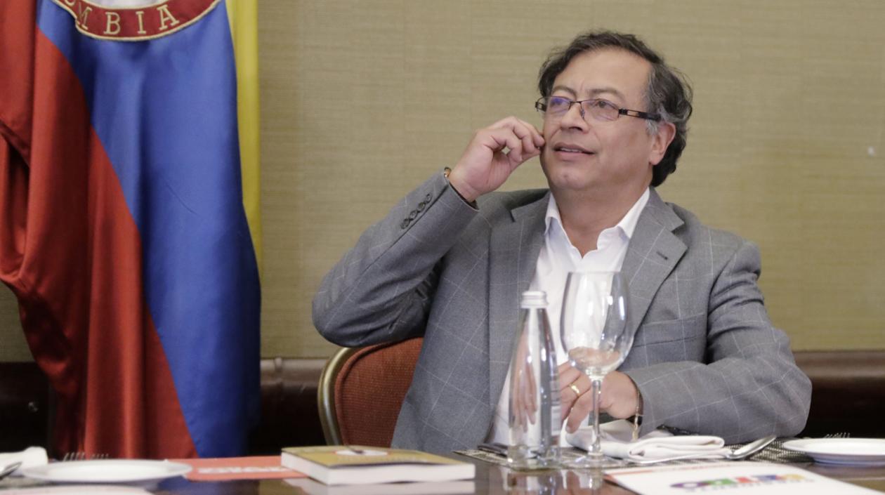 El candidato presidencial Gustavo Petro.