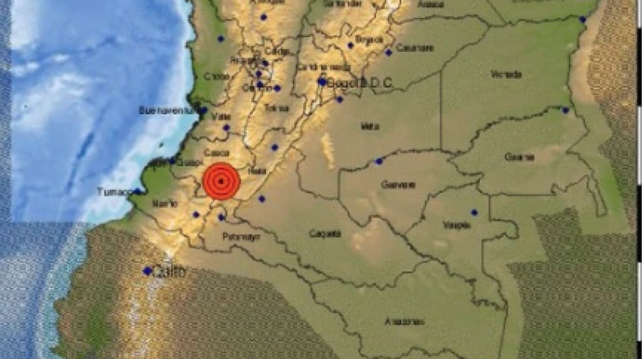 Reporte del sismo.